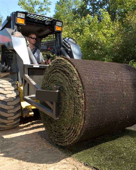 skid steer sod roller attachments